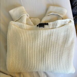 Cozy White Knit Sweater